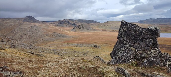 Вид на перевал от останца
