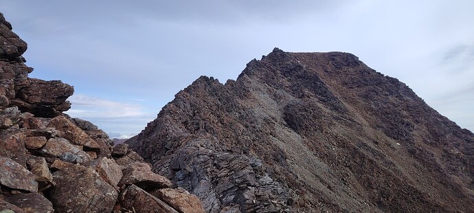 Гребень восхождения. Дальше самый сочный учсток