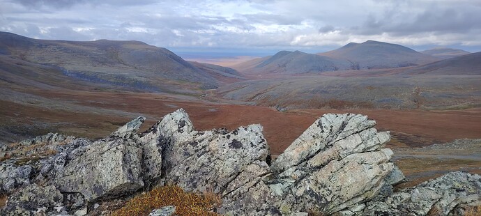 Вид с перевала Хара-Маталоу на север