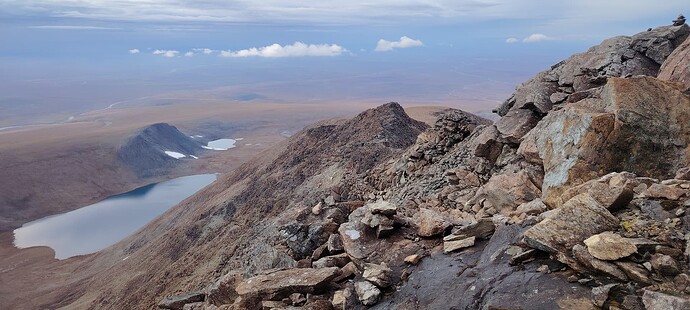 Вид назад со второго Жандарма