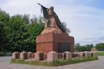 Памятник Якову Петровичу Бакланову - донскому герою, одержавшему много громких побед в Балканских и Кавказских войнах.