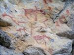 Рисунки древних людей на Писаном камне.