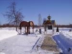 На территории Николо-Косинского монастыря зимой - 08.03.2011.