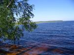 Озеро Муромское.Вдали за лесом - Онего.