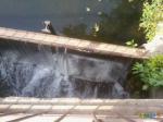 Падающая вода под мостиком через Талицу
