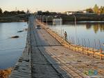 бесплатный понтонный мост через Ахтубу в Заплавном