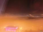 &quot;Ядерный&quot; туман со станции (без фотошопа) накрыл Некрасовку и часть Москвы с выпадением инея на деревьях