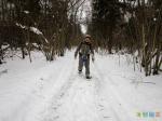 Алексей идёт на чудесных снегоступах