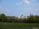Вид на Белопесоцкий монастырь от ДОТа