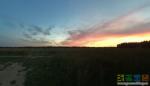 закат над полем