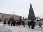 Главная ёлка Пензы на площади Ленина