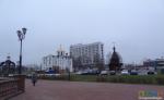  Благовещенская церковь на фоне гостиницы &quot;Витебск&quot;