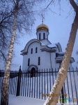 Церковь Ксении Петербургской на Кузьминском кладбище (это здание построено в 2006 на месте сгоревшего деревянного)