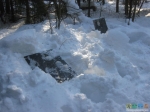 Начали раскопки из под снега