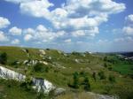 Вид с вершины мелового холма на другие меловые холмы))