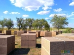 Россошки. Гранитные кубы с именами погибших немецких солдат
