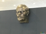 Огромная голова Ленина в музее космонавтики в Калуге