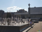 Фасад Аполлона и фонтана перед Театром