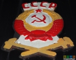Герб СССР красиво смотрится на паровозе