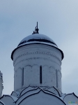 Владимирская область. г. Киржач. Свято-Благовещенский монастырь. Купол и крест сломаный. Январь 2021 год. 