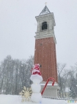 Снеговичок на родине славянофильства в Богучарово