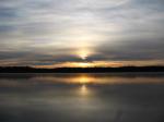 Закат на озере Орос. Это не вода! :)