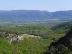 Вид на Байдарскую долину с верховья Козырька