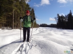 Автор тайника СанСанчоз в одиночном лыжном лыжном походе Дачное-Звенигород. Пройдено более 21 километра! Вырубка менее чем в километре от тайника.