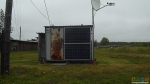 Телефонная будка на солнечных батареях.