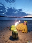 День рождения Ленчика на пляже с арбузом и свечами! Ночью белой!