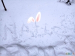 Автограф на снегу :-) 