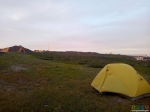 Наша палатка с видом примерно на место тайника