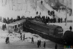 Столкновение на пересечении подъездного пути к заводу Динамо и трамвайной линии на улице Симоновский вал. 1979 год.