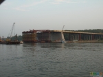 лето 2012, строительство Бугринского моста