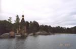 Церковь Андрея Первозванного на Вуоксе (вид с пирса)