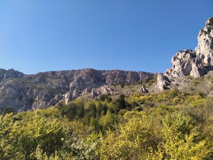 Где-то там, высоко под обрывом, среди скал спряталась Туак-Коба