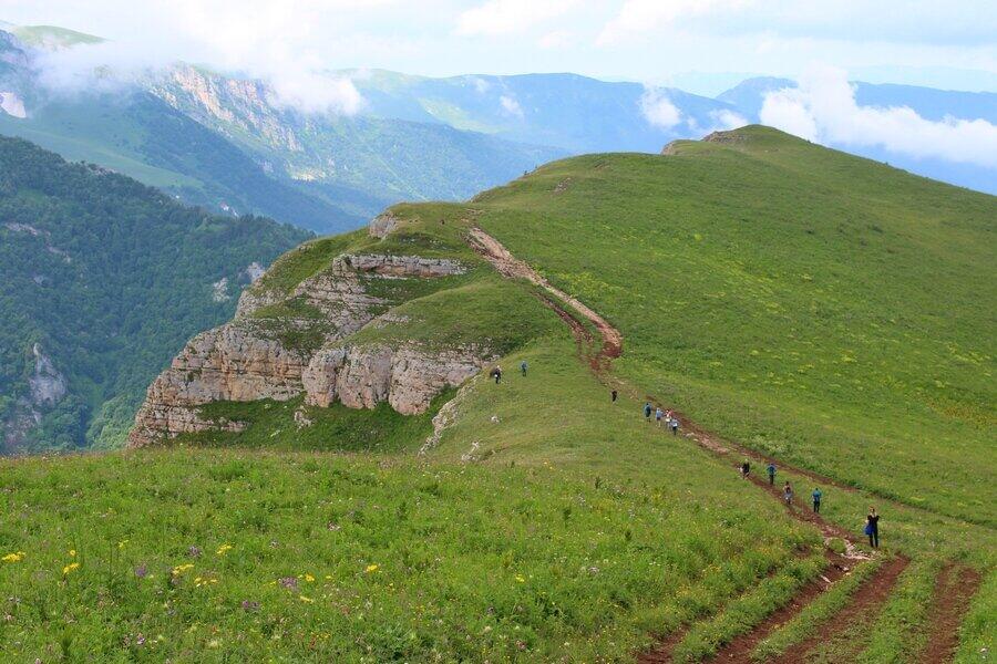 Тропа на Двухэтажку со стороны Матука