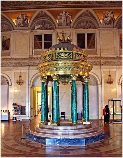 Малахитовая ротонда. Эрмитаж.