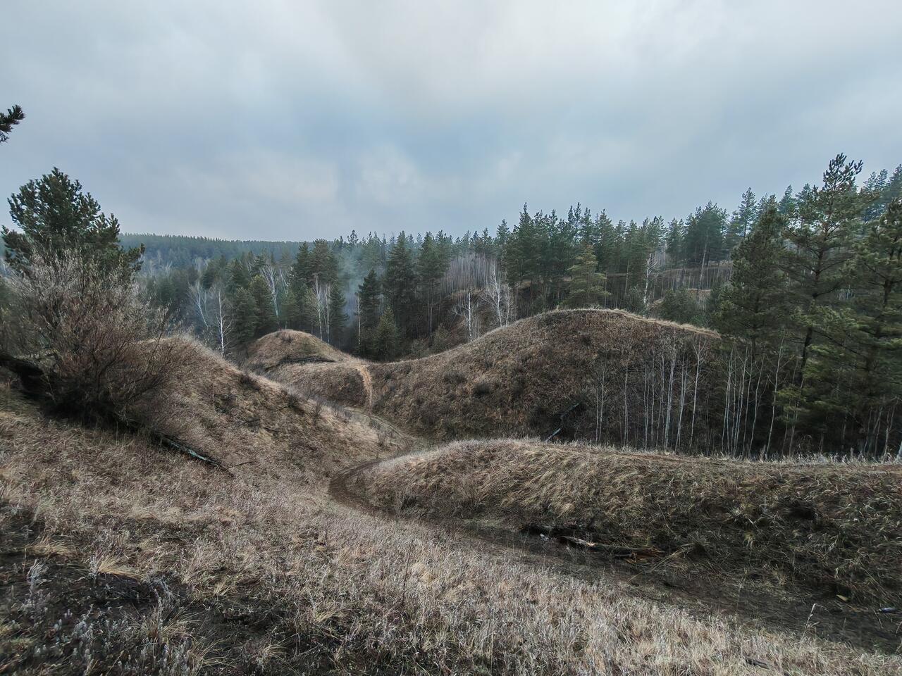 Фьорды с высоты поздней осенью