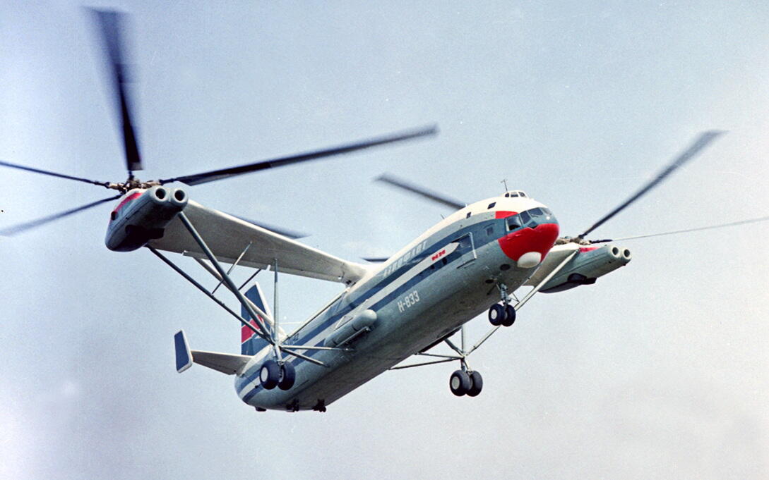 Ми-12 (В-12) - самый тяжёлый и грузоподъёмный вертолёт в истории, СССР, 1968 год