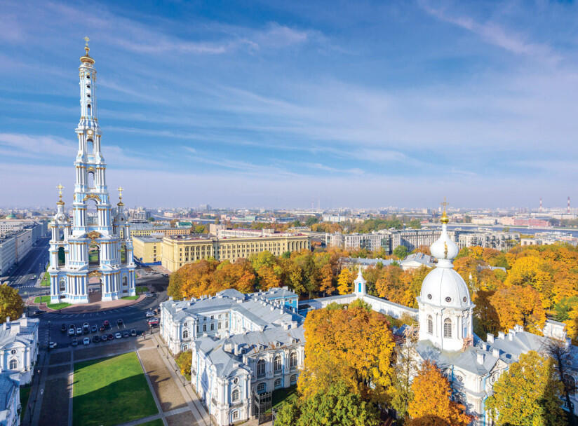 Проект колокольни Растрелли (современный вариант места)