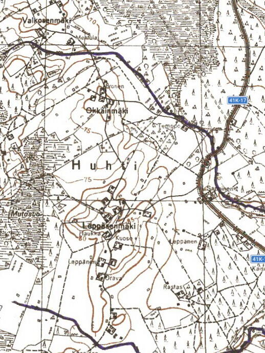 финская карта 1938 г.