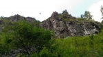 Вид скалы снизу
