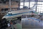 Як-40 с  номером СССР-1966, совершивший первый полет, установленный в качестве учебного пособия в МАИ  