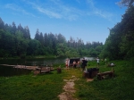Ребятишки на пруду
