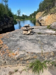 Скала с которой видно место закладки