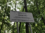 Табличка. Надо пройти за нее и вправо.