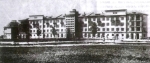 1940 год. Здание больницы. Ротонда слева.