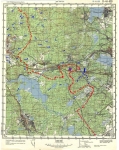 Карта с обозначением коллизии