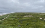 Коса между Охотским морем и заливом Пильтун